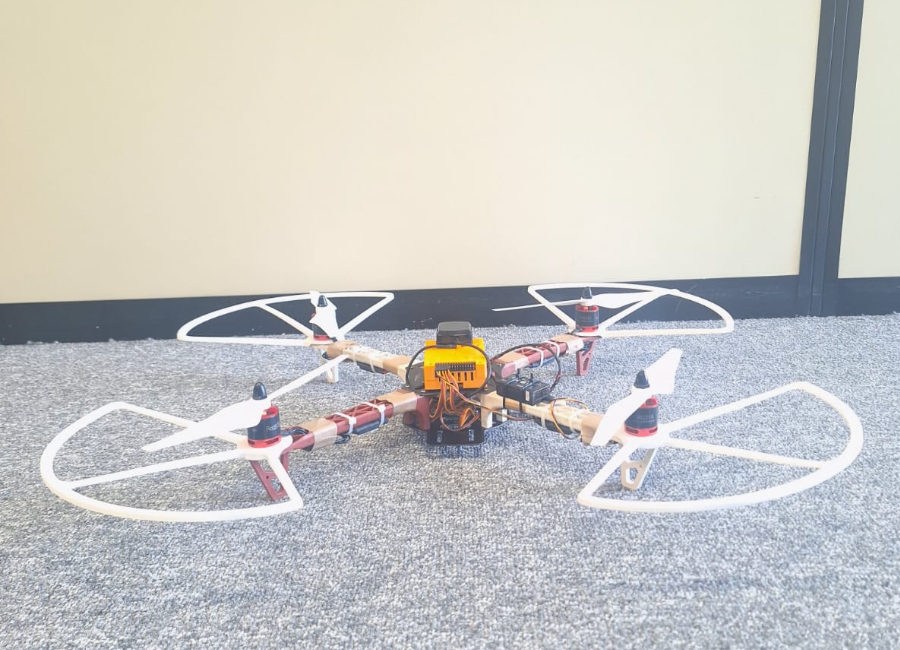 Foto do drone em ação